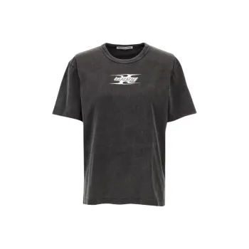 Alexander Wang Blade Logo Shrunken Tee Washed Cedar