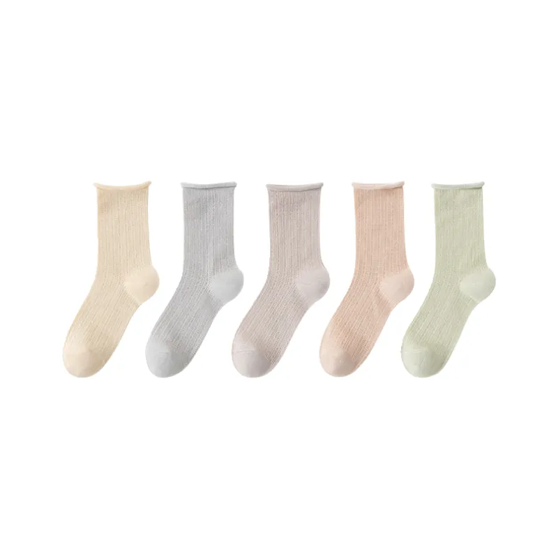 Cotton Gene Mid Calf Socks Women's 5 Pack-12