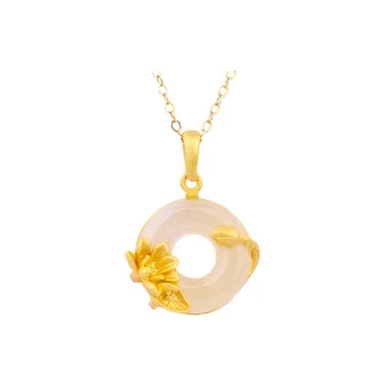 CHINA GOLD Natural Agate Jade Necklaces Women's