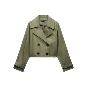 ZARA Jackets Coats Women's Khaki