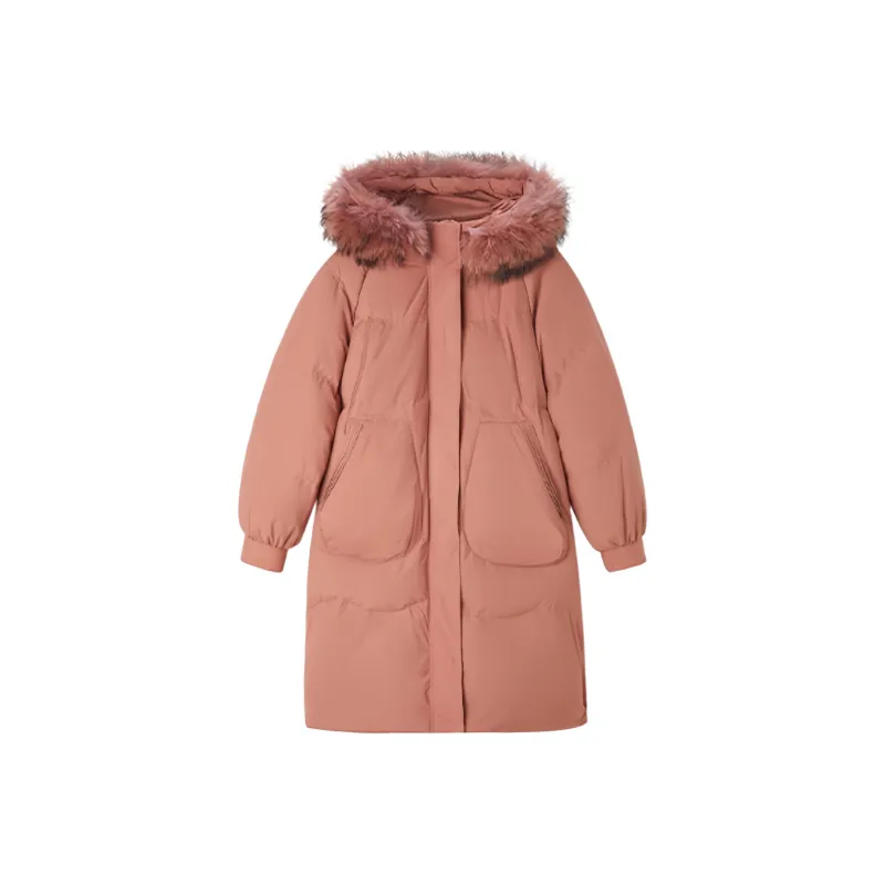 【dme】 Down Jacket Women's Tangerine Pink-0