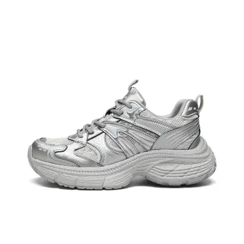 ZHR Chaser Of The Light Cushioning Abrasion Resistant Lightweight Height Increasing Mat Low Top Chunky Sneakers Women's