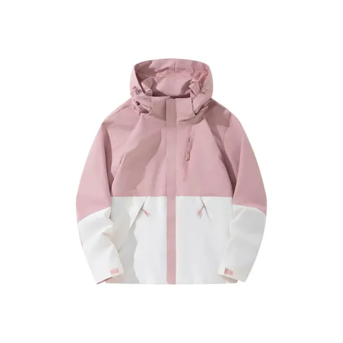 MIIOW Hooded Zip Closure Casual Versatile Jackets & Coats Women's