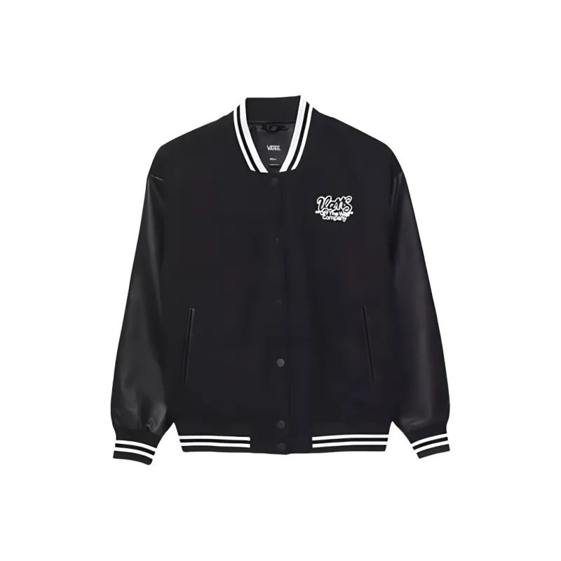 Vans Varsity Club Bomber Jacket Jackets Coats Women's Black-0
