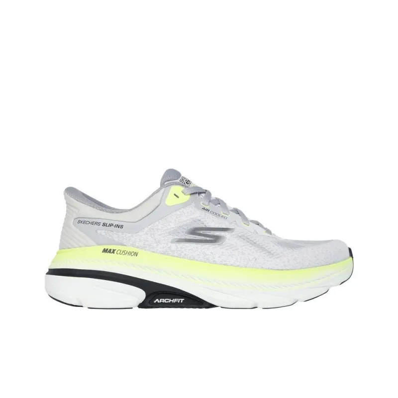 Skechers Goran Max Cushioning Arch Fit Low Top Running Shoes Men's Light Gray-1