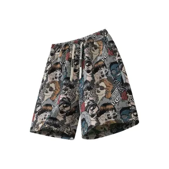 Yiwen Casual Shorts Unisex Embroidery Person