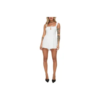 PRINCESS POLLY TWO SIDES ROMPER Bodysuits Women's WHITE/White