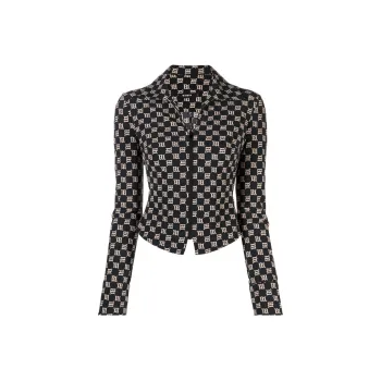 Misbhv Collared Zip Up Top