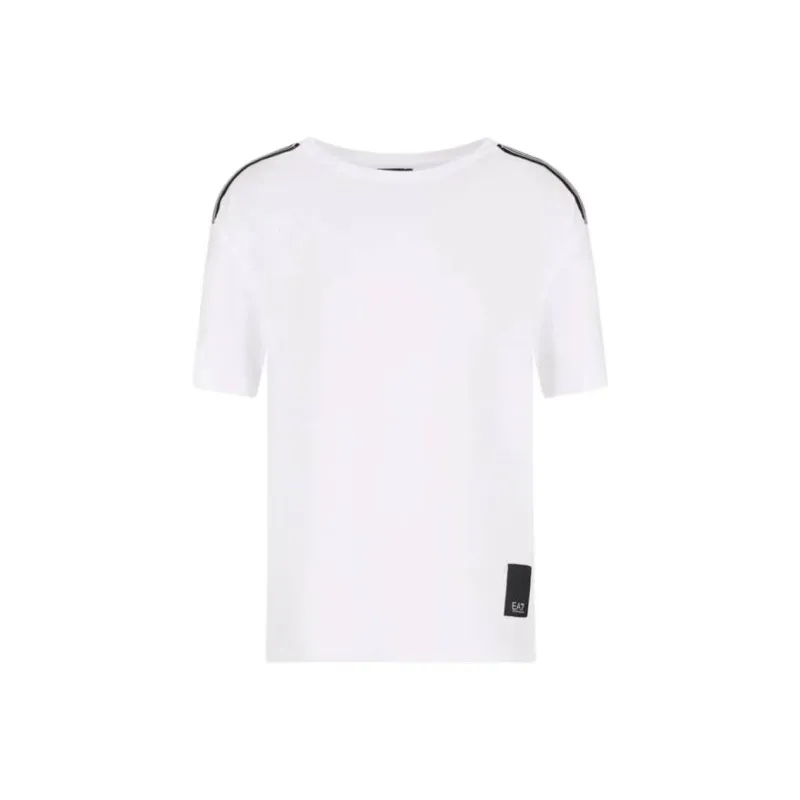 EMPORIO ARMANI EA7 T Shirt Women's Black White-6