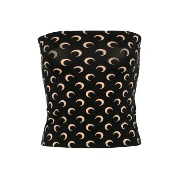 Marine Serre SS24 Strapless Top Women's Black