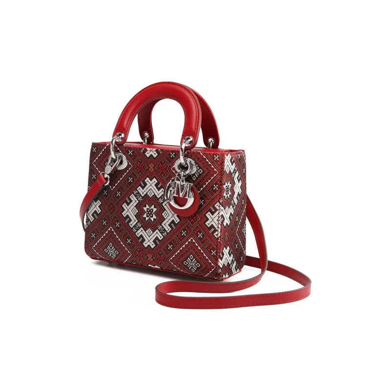 MISS GAIL Synthetic Leather Shoulder Bag, Crossbody Bag, Handbag Women's Red-5