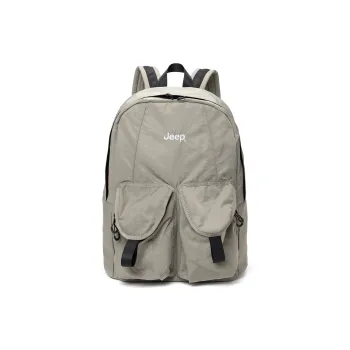 Jeep Nylon Large Capacity Commute Versatile Laptop Backpack Travel Backpack, Regular Size Unisex Khaki