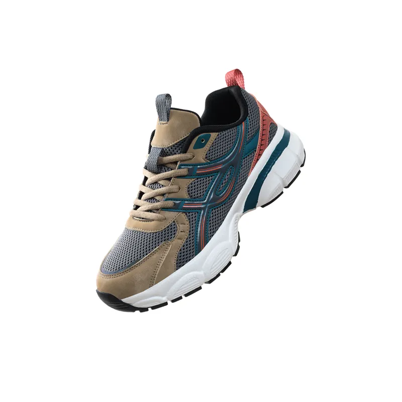 BURCOME Platform Elevator Shoes Abrasion Resistant Breathable Slip Resistant Low Top Chunky Sneakers Unisex-13