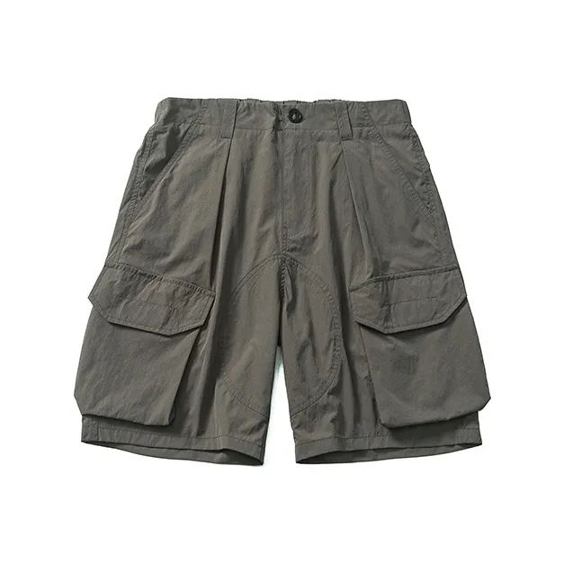VERAF CA Casual Shorts Unisex Gray Green-0