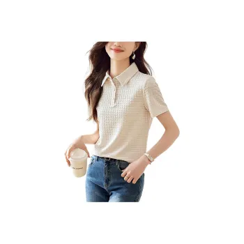 Mo Han Yi Mei Polo Shirt Women's Ecru