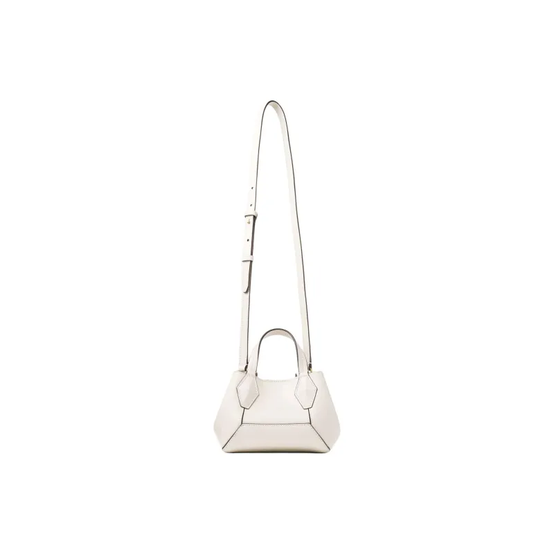 Jimmy Choo Diamond Cow Leather Tote Bag, Shopping Bag, Shoulder Bag, Handbag Extra Small Women's Latte & Gold-1