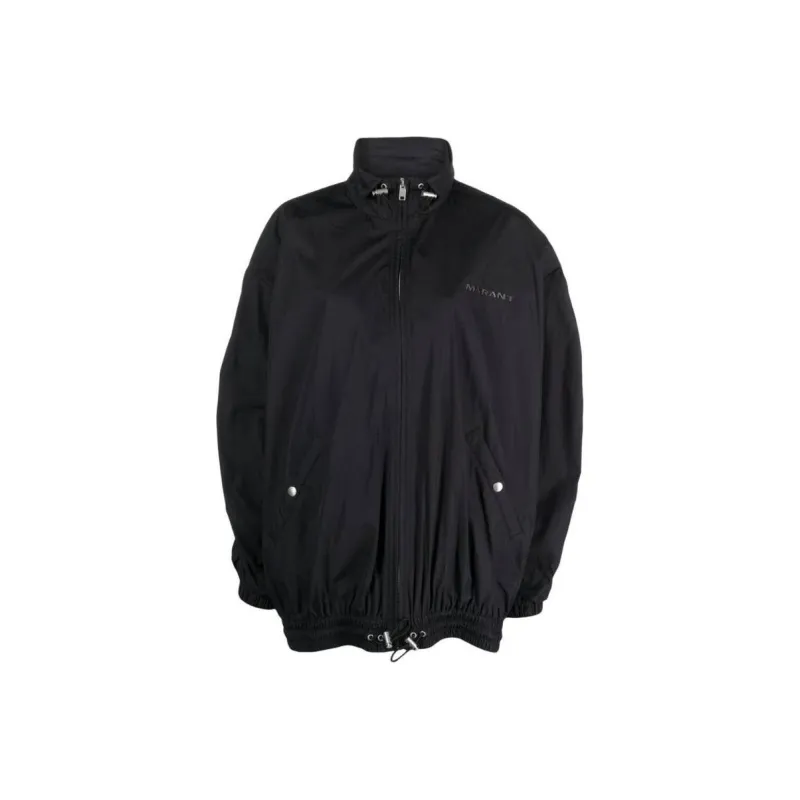 ISABEL MARANT Logo Printed Zipped Windbreaker Jacket-0