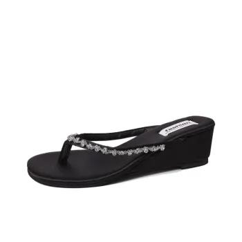 NTOZE Abrasion Resistant Flip Flops Women's Black