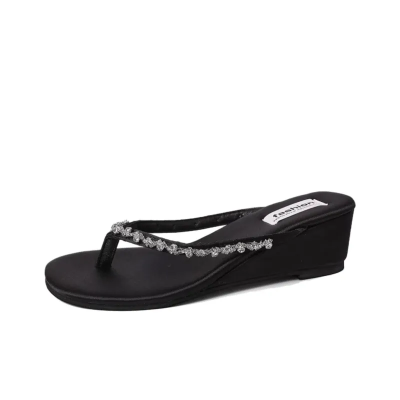 NTOZE Abrasion Resistant Flip Flops Women's Black-0
