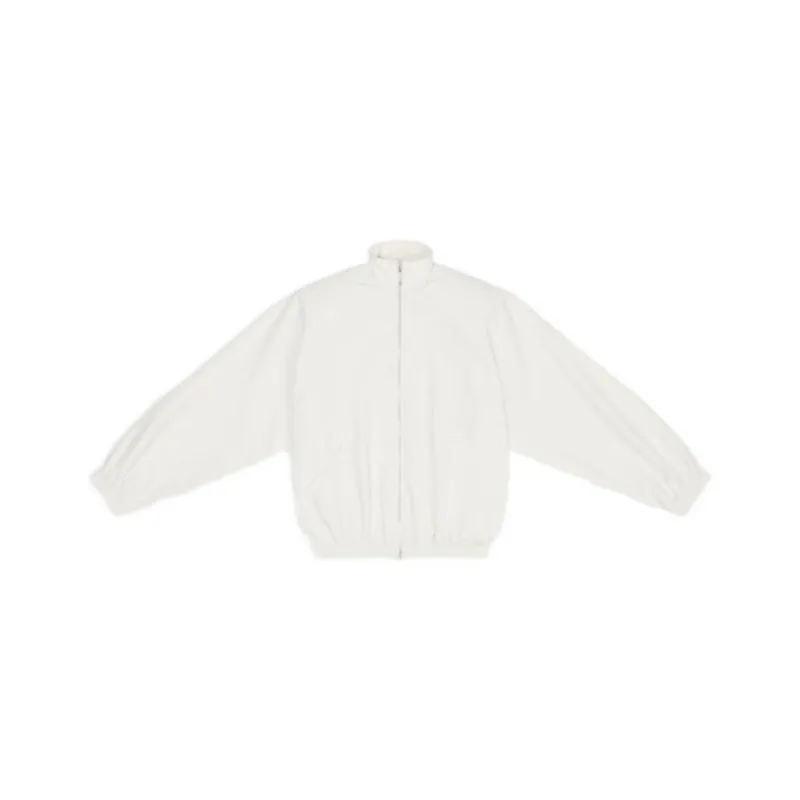 Balenciaga Sporty B Oversized Tracksuit Nylon Jacket White-0