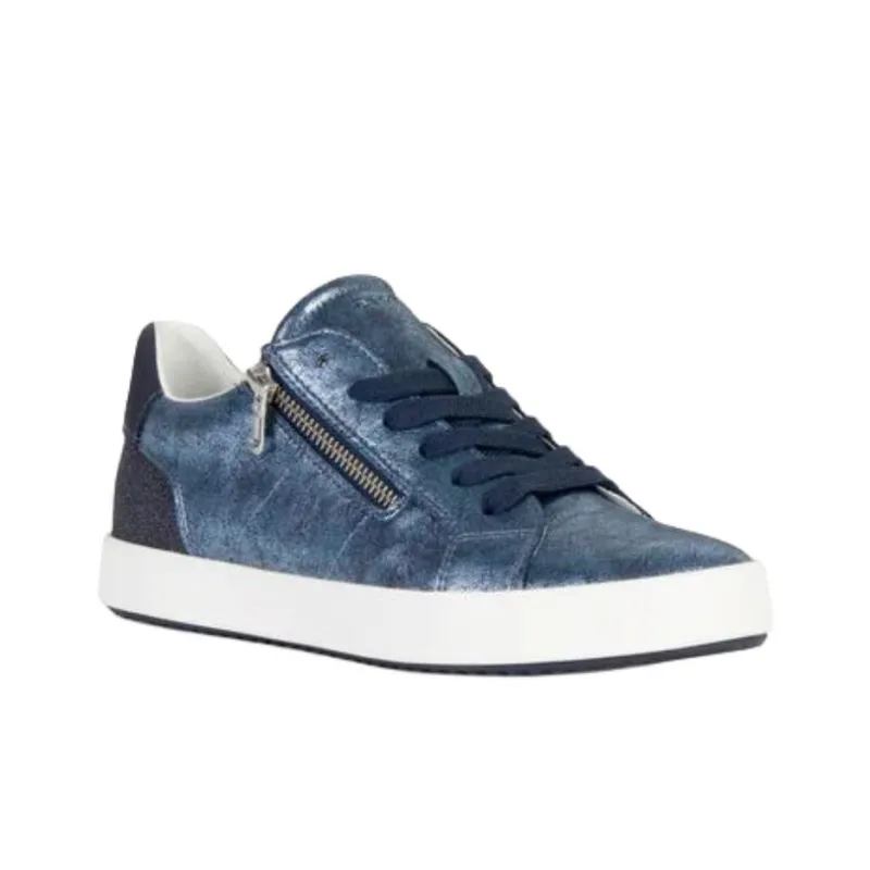 GEOX Blomiee Low Top Skateboard Shoes Women's Blue-2