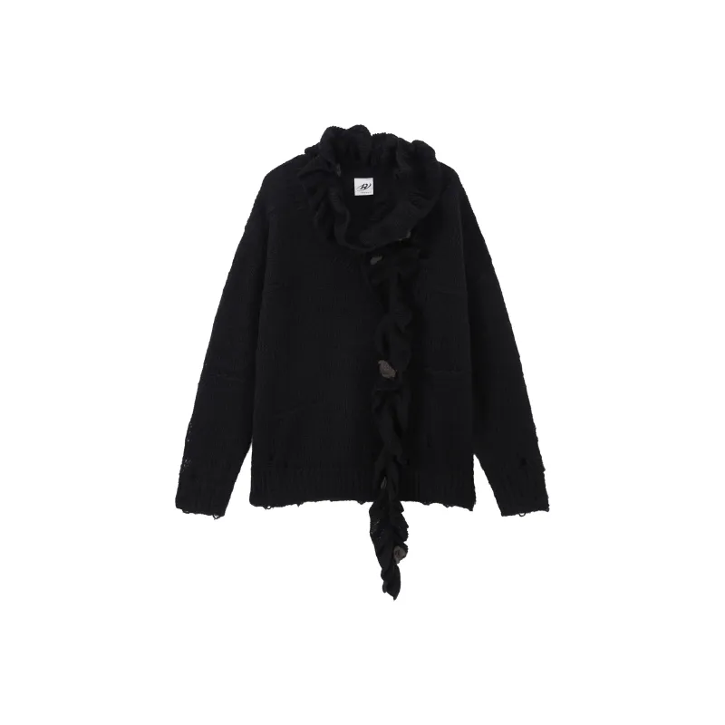 RUNTOTHEFUTURE Knitwear Women's Classic Black, Includes Scarf-0