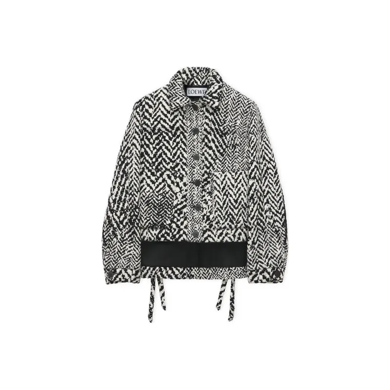 LOEWE SS24 Jackets Coats Women's Black White-0