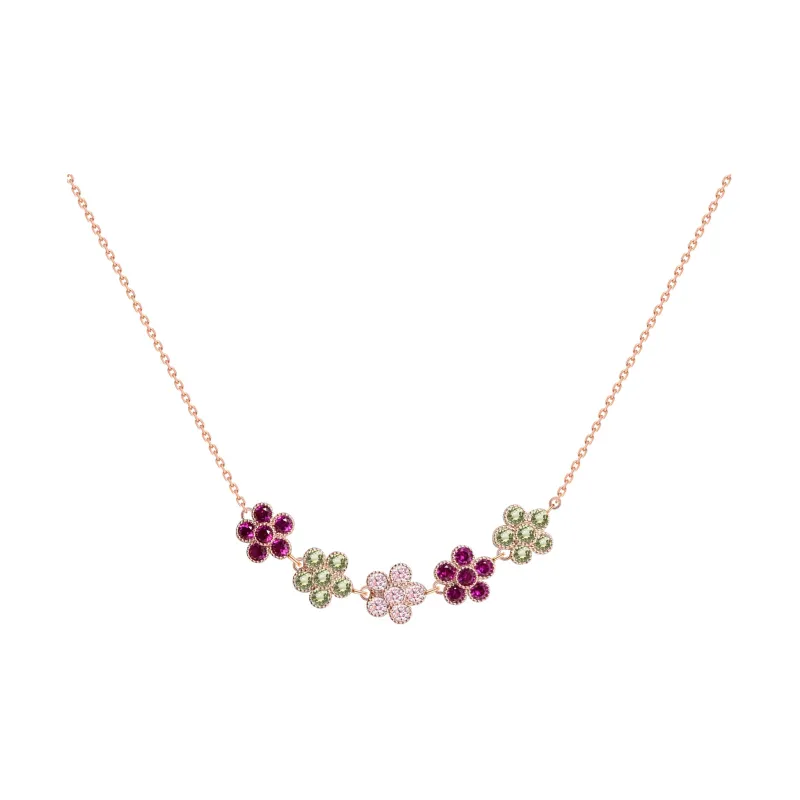 KEYS VIA Synthetic Cubic Zirconia Necklaces Women's-0