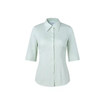DEGRE ZERO Shirt Women's Lime Pinstripe