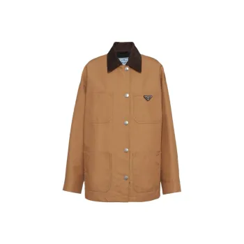 PRADA Triangle logo Canvas Blouson Jacket
