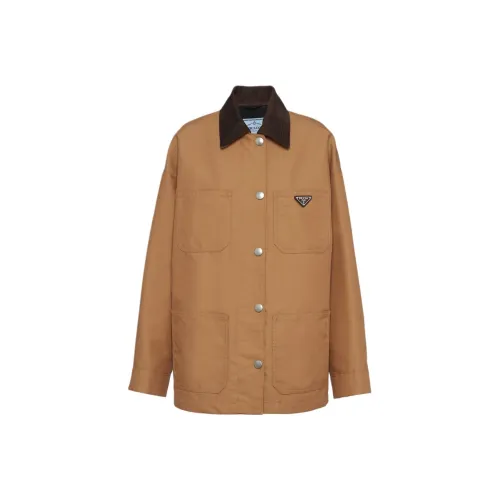 PRADA Triangle logo Canvas Blouson Jacket
