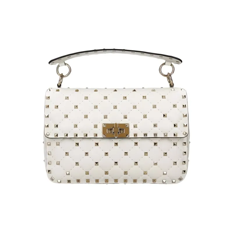 Valentino Sheepskin Shoulder Bag, Crossbody Bag Regular Women's Ecru-0