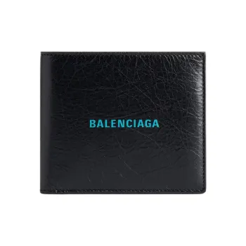 Balenciaga Sheepskin Wallet Men's Black