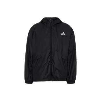 adidas Women's Essentials Oversize Logo Windbreaker Black