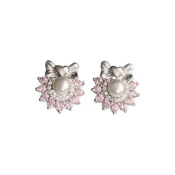 RUOK S925 Silver Stud Earrings Women's
