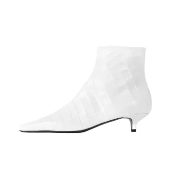 TOTEME Embossed Kitten Heel Boots Women's