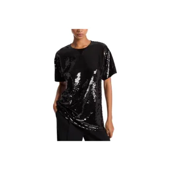 MICHAEL KORS Sequined Jersey Oversized T-Shirt