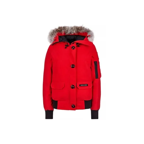 Canada Goose Down Jacket Winter Women's Red