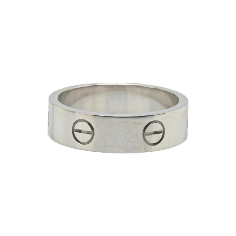 Cartier 2010s 18K White Gold Love Ring-2