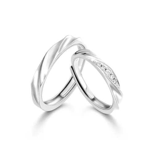 ZHENJIUJIU Silver 925 Ring Of Love Confession Unisex