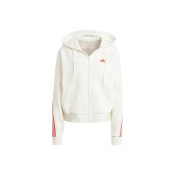 Adidas Future Icons Full Zip Hoodie Jackets Coats Women's Jade White