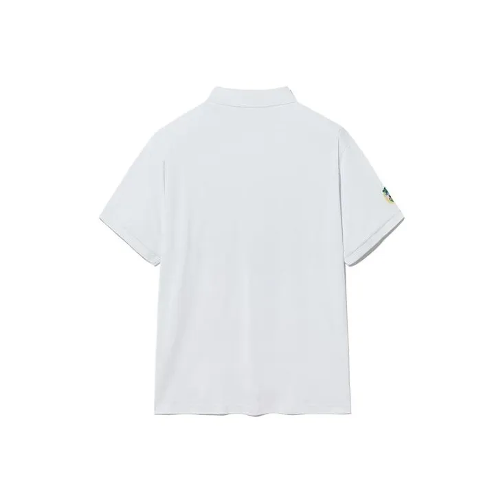 FILA LINEAR CREST Polo Shirt Unisex White-1