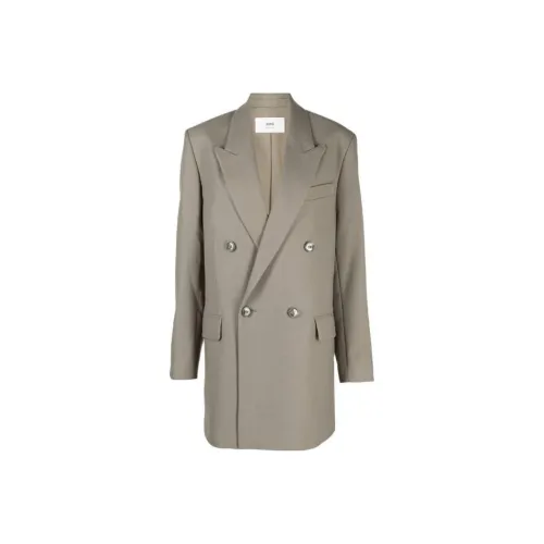 AMIPARIS Paris Houndstooth Double Breasted Blazer