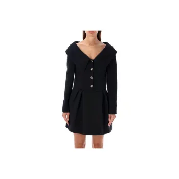 Alessandra Rich Off The Shoulder Jacket