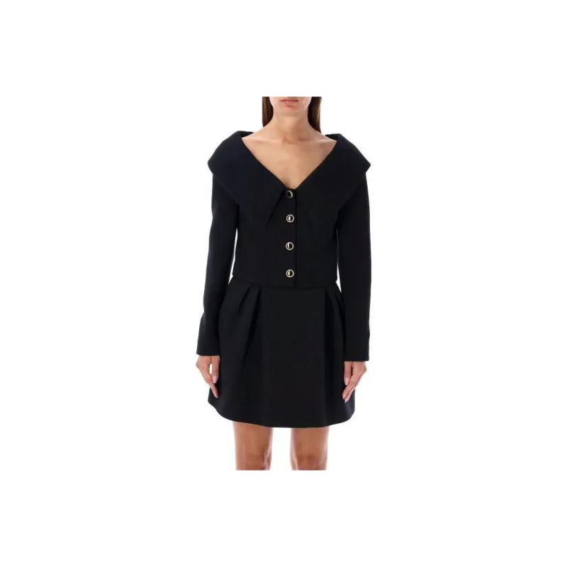 Alessandra Rich Off The Shoulder Jacket-0