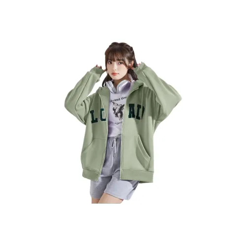 Tonlion Sweatshirt Women's Gray Pea Green