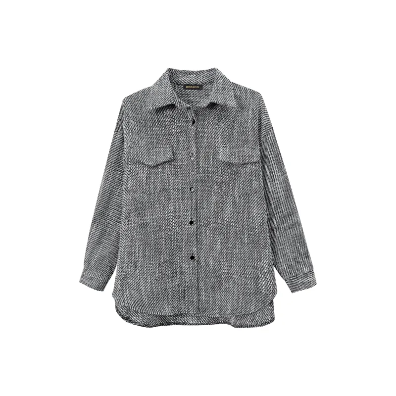 MRR&CO. Knitwear Women's Gray Coat-0