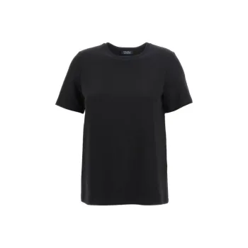 'S MAX MARA Tubo Logo Embroidered Crewneck T Shirt