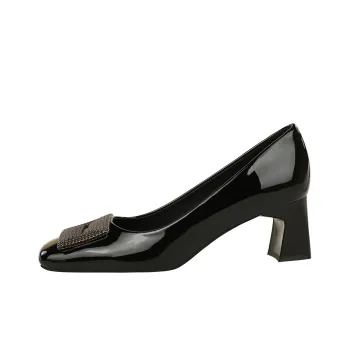 QITUMAUL Chunky Heel High Heels Women's