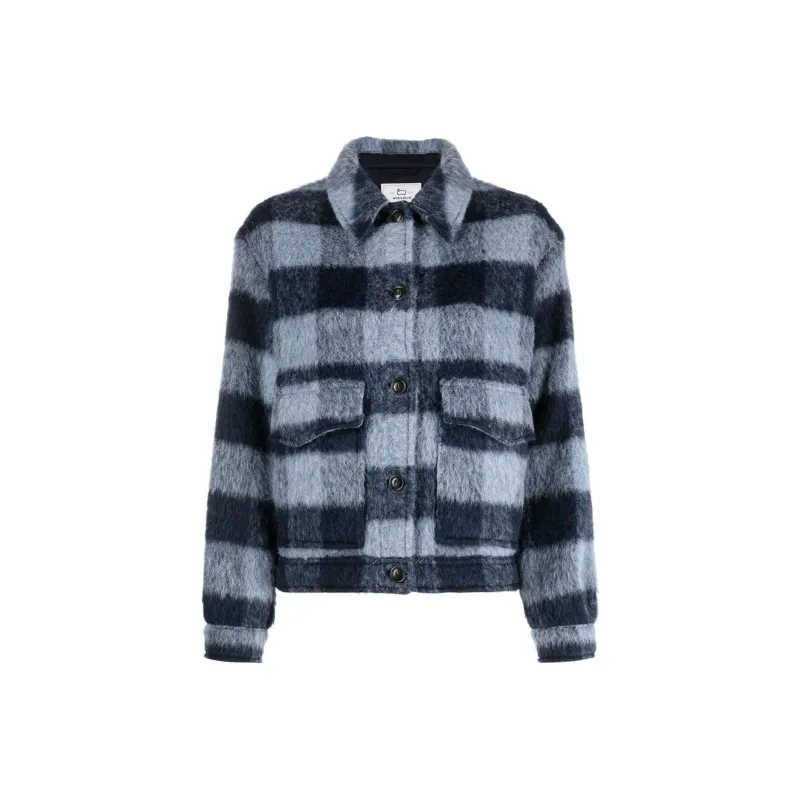 WOOLRICH Check Pattern Buttoned Shirt Jacket-0